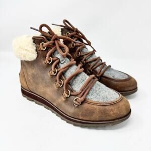 Women's Sorel Harlow Lac Cozy Boot Booties 8.5